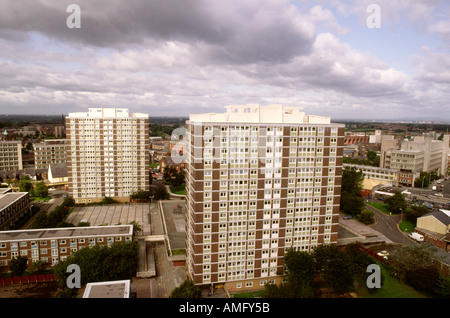 Cheshire Stockport alloggiamento del consiglio Mottram Street Appartamenti Foto Stock