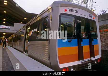 MARTA Sistema di Transito Rapido Atlanta in Georgia America USA Foto Stock