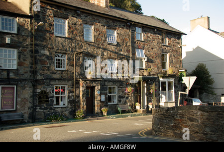 Il principe Llewelyn Hotel, Beddgelert, Snowdonia, Gwynedd, Galles del Nord, Regno Unito Foto Stock