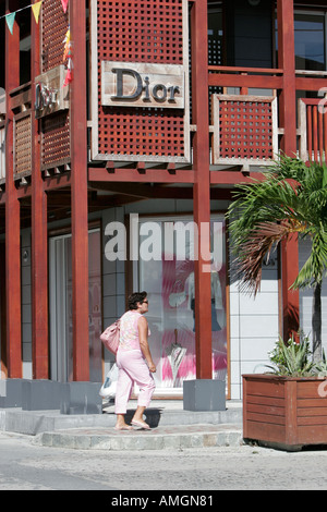 Dior boutique Gustavia St Barts Foto Stock