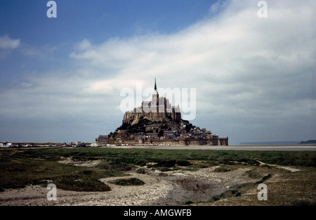 Mont St Michelle Normandia Francia Foto Stock