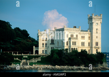 Italien, Veneto, Julisch Veneto, Friuli, Friuli, bei Triest, Schloss Miramar, Castello di Miramare Foto Stock