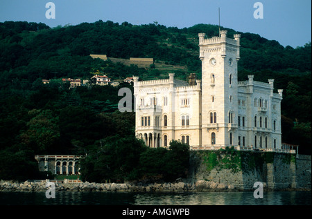 Italien, Veneto, Schloss Miramar bei Triest, Foto Stock