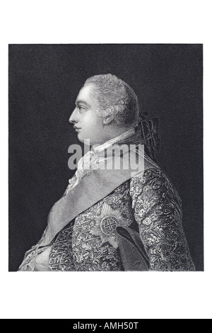 George William Frederick III 1738 1820 Re Gran Bretagna Irlanda Hanover UK Regno Unito GB British England Inglese Duca Brun Foto Stock