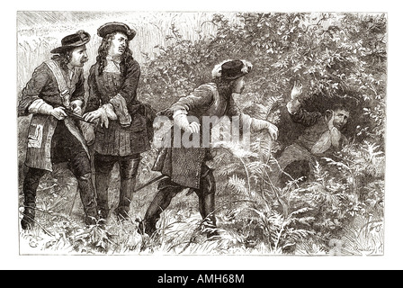 Acquisire James Duke Monmouth battaglia battaglia Sedgmoor Sedgmoor Scott figlio illegittimo Carlo II ribellione cogliere trono braccio contadina Foto Stock