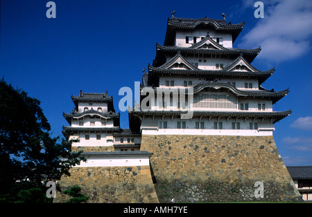 Giappone, Kansai, Himeji, Shirasagi-jo Foto Stock