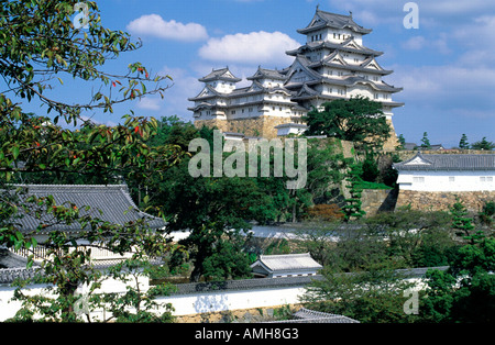 Giappone, Kansai, Himeji, Shirasagi-jo Foto Stock