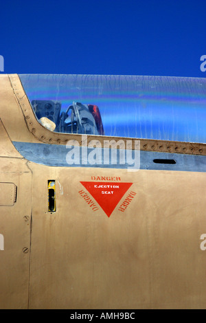 Il Cockpit di una repubblica F 105 Thunderchief Foto Stock