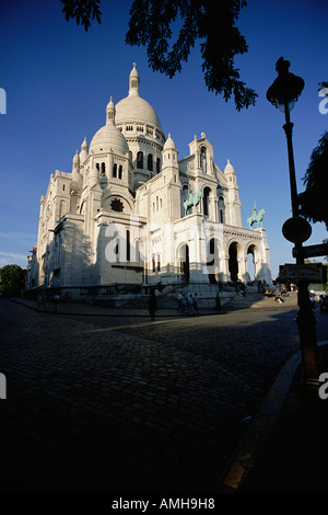 Il Sacre Coeur, Montmartre, Parigi, Francia Foto Stock
