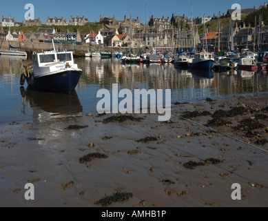 Porto Findochty coast Spey baia vicino a Findochty regione delle Highlands Scozzesi Agosto 2007 Foto Stock