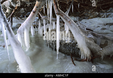 Ghiaccioli al mare Foto Stock