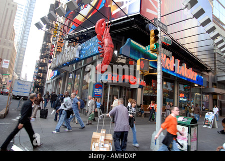 Il Times Square il ramo della Red Lobster ristorante della catena Foto Stock