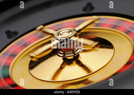 Ruota della roulette Foto Stock