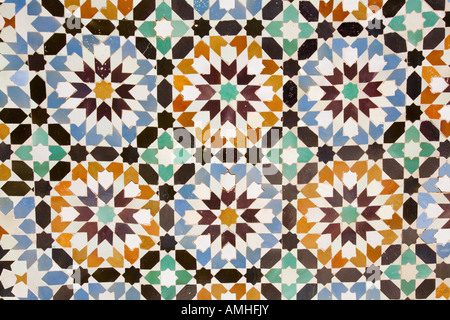 Mosaico arabo, il frammento Foto Stock