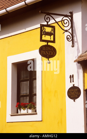 Casa colorati Szentendre Ungheria Foto Stock