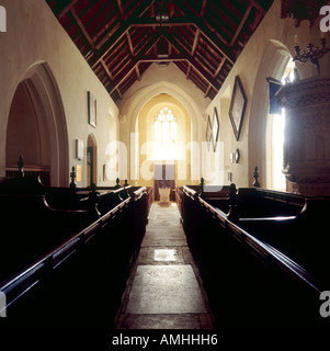 La Chiesa di San Nicola Brockley "North Somerset' ora è ridondante e nella cura della "Chiese conservazione fiducia" Foto Stock