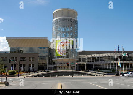 Il Salt Palace Convention Center nel centro di Salt Lake City Utah UT Foto Stock