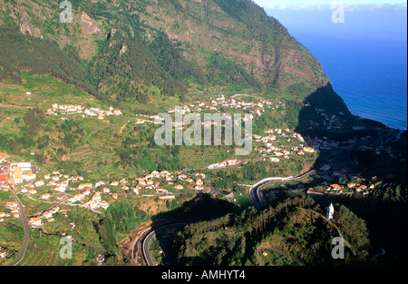 Madera, Tal von Sao Vicente Foto Stock