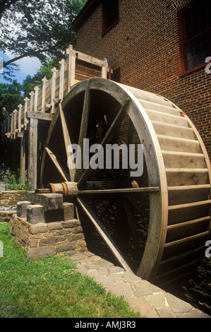 Ruota ad Acqua a Colvin eseguire Grist Mill Fairfax VA Foto Stock