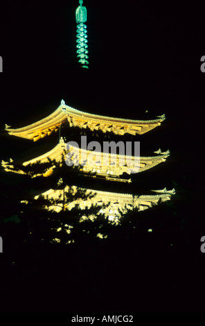 Giappone, Kansai, Nara, Tempio di Kofuku-ji Foto Stock