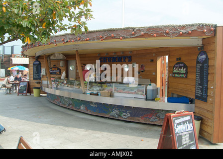 Il fast food seafood bar uscita shop Folkestone Kent England Regno Unito Regno Unito GB Gran Bretagna UE Unione europea EUROPA Foto Stock