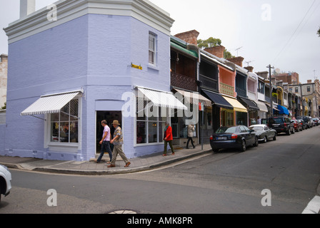 Paddington Street scene Sydney Australia Foto Stock