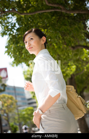 Ritratto di giovane imprenditrice Foto Stock