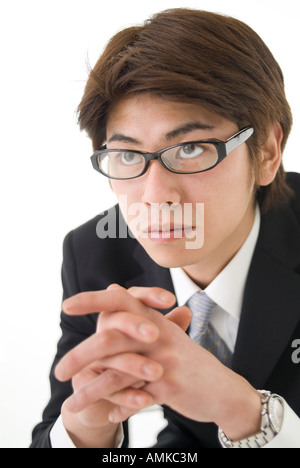 Ritratto di giovane imprenditore Foto Stock