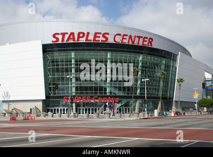 Staples Center Arena di pallacanestro downtown Los Angeles Ottobre 2007 Foto Stock