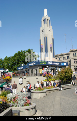 Centro informazioni turistiche Centro lungo il Victoria Inner Harbour Porto Victoria British Columbia BC Canada escursione concessione t Foto Stock