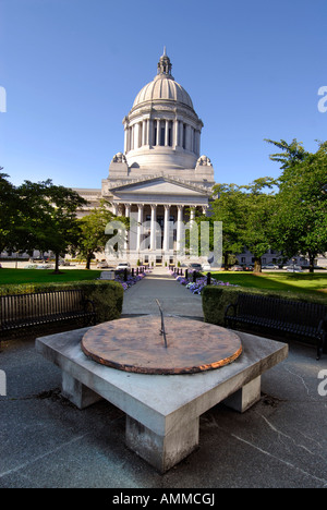 Capitol Building Olympia Washington WA US Stati Uniti capitale legislativa del legislatore leggi legali rappresentanti del governo ar Foto Stock
