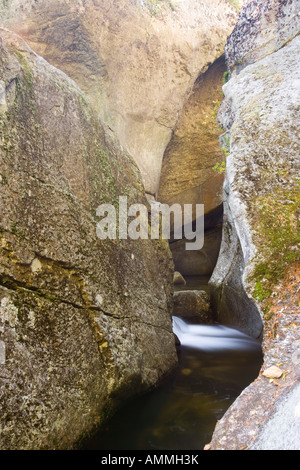 Gola a coclea a vite cade nel Maine s Grafton tacca del Parco Statale di Upton ME Foto Stock