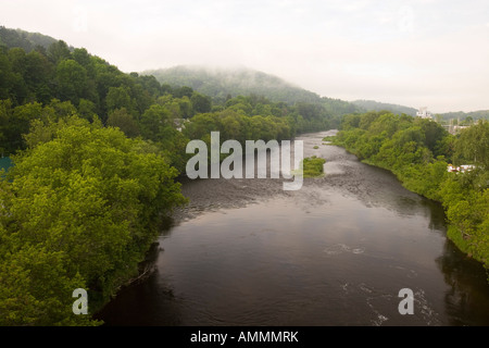 Il fiume Passumpsic in St Johnsbury Vermont Foto Stock