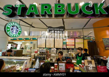 Starbucks di Hong Kong Foto Stock
