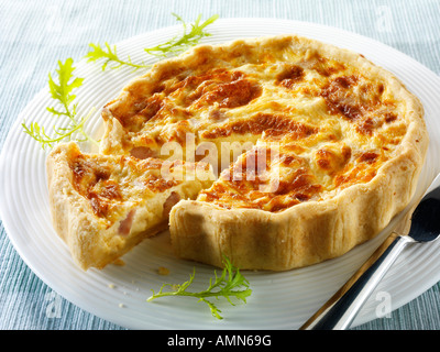 Quiche Loraine interi. Foto Stock