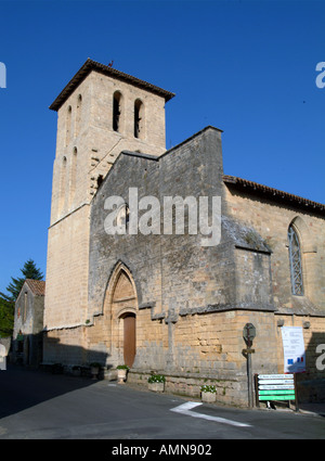 Chiesa in Molieres Dordogne Francia Foto Stock