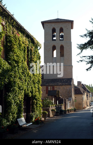 Chiesa in Molieres Dordogne Francia Foto Stock