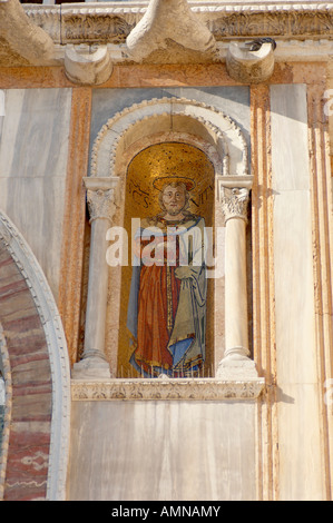 Venezia, Italia. Mosaico dettagliata di San Marco Venezia Basilica Foto Stock
