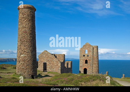 old cornish tin mine Foto Stock