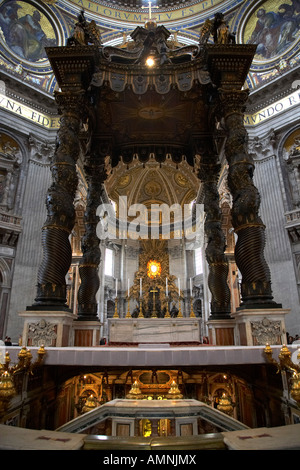 La Basilica di San Pietro, Roma, Italia Foto Stock