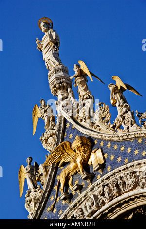 Statua di San Marco, Venezia, Italia Foto Stock