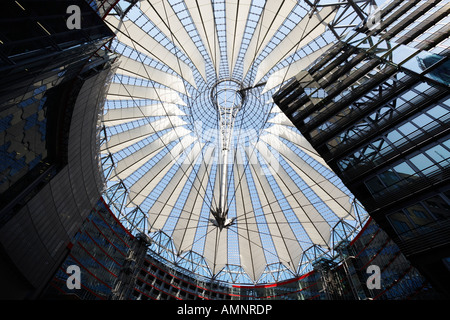Sony Center di Potsdamer Platz, Berlin, Germania Foto Stock