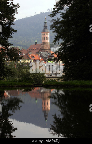 Il centro storico di Baden-Baden, Germania Foto Stock