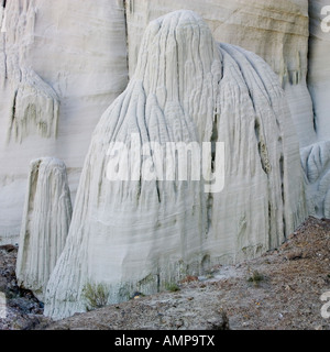 Wahweap Hoodoo Toadstoool Gosts bianca scalinata di pietra calcarea Escalante monumento nazionale USA Utah Foto Stock