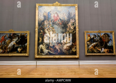 Monaco di Baviera Pinakothek di Monaco Alte Pinakothek dipinti fiamminghi del giudizio ultimo di Petrus Paulus Rubens 1577 1640 n. PR Foto Stock