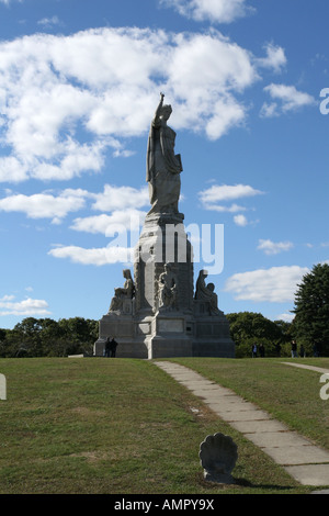 Pellegrino Monumento Nazionale Plymouth New England Massachusetts USA Stati Uniti d'America Foto Stock
