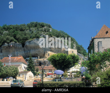 Les Eyzies de tayac Dordogne Nouvelle-Aquitaine Francia Foto Stock