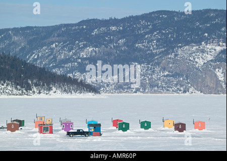 Pack di ghiaccio sul fiume San Lorenzo, Quebec, Canada Charlevoix Foto Stock