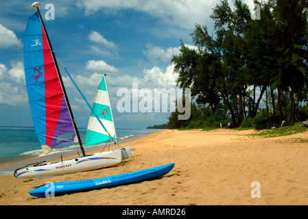 Hobie Cat Panwa Beach a nord est di Phuket Thailandia Foto Stock