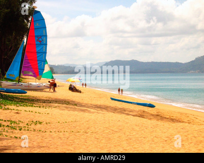 Hobie Cat Panwa Beach a nord est di Phuket Thailandia Foto Stock